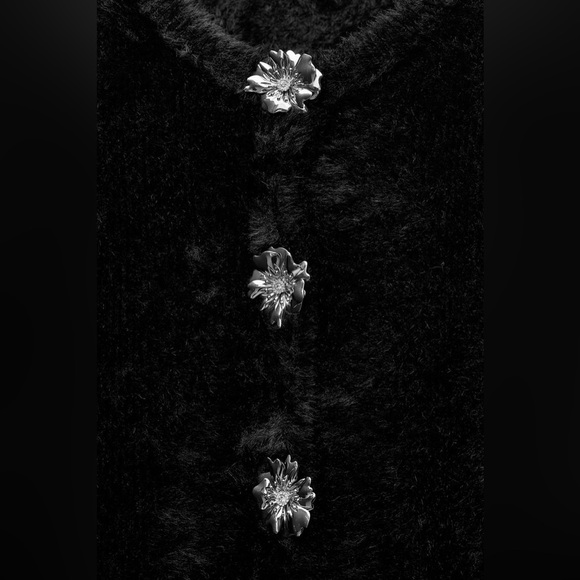 🩶ZARA FAUX FUR KNIT JACKET🩶 BNWOT - Picture 5 of 5